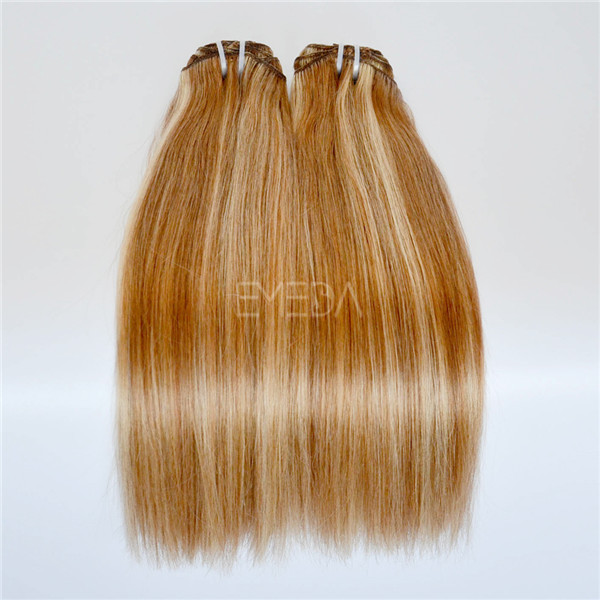 #8 / #24 mixed color clip on hair for white women LJ171